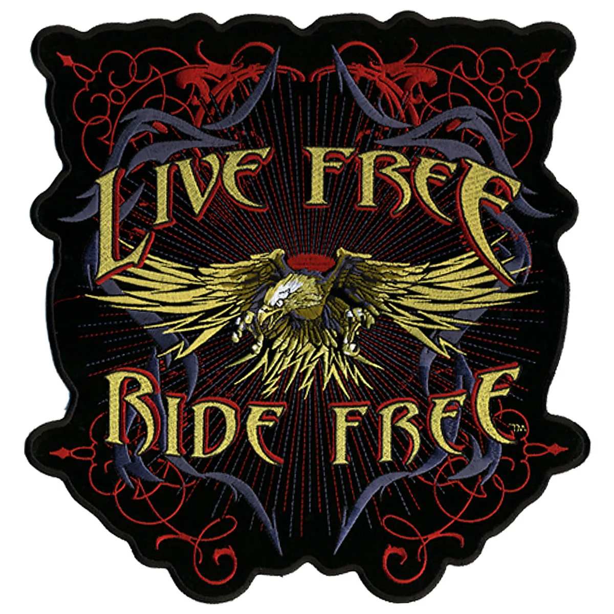 Authentic Hot Leathers PPA4017 Evil Eagle Live 12 x 12 Patch Verified
