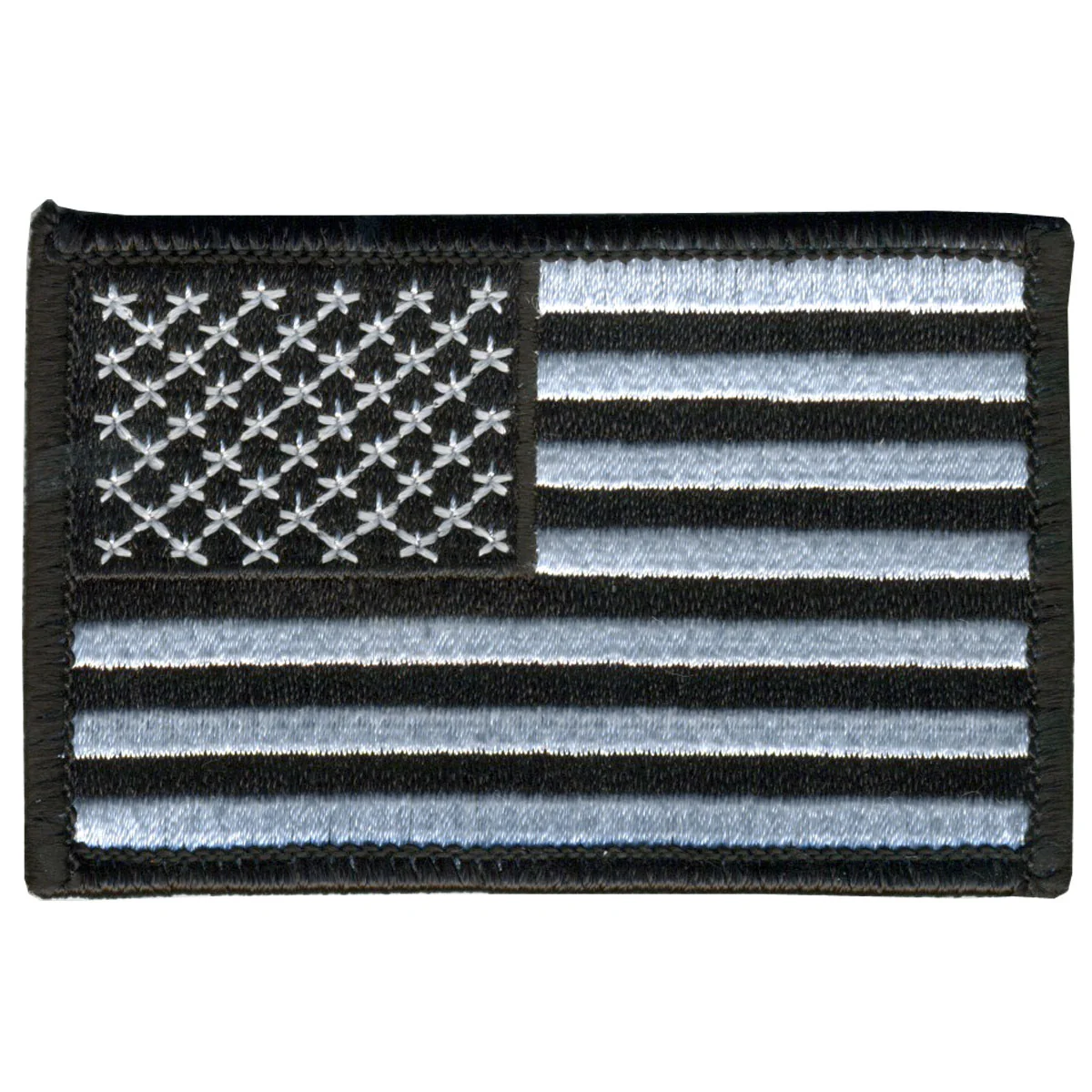 Verified Hot Leathers PPA7022 Black and White American Flag 5 x 3 Patch Fine Crafted