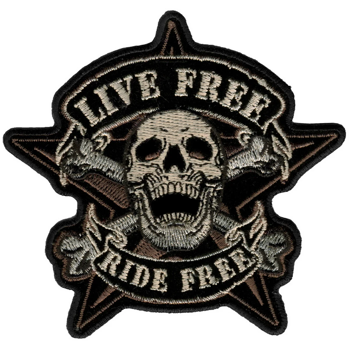 Original Hot Leathers PPA5100 Live Skull Biker Patch 4 x 4 Fashionable