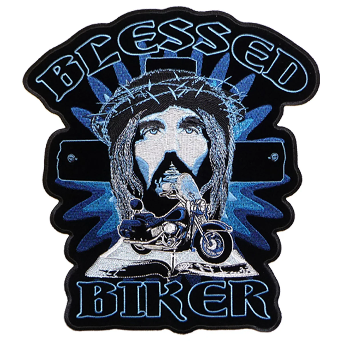 Classic Hot Leathers PPA5060 Blessed Biker 3 x 4 Patch Consistent