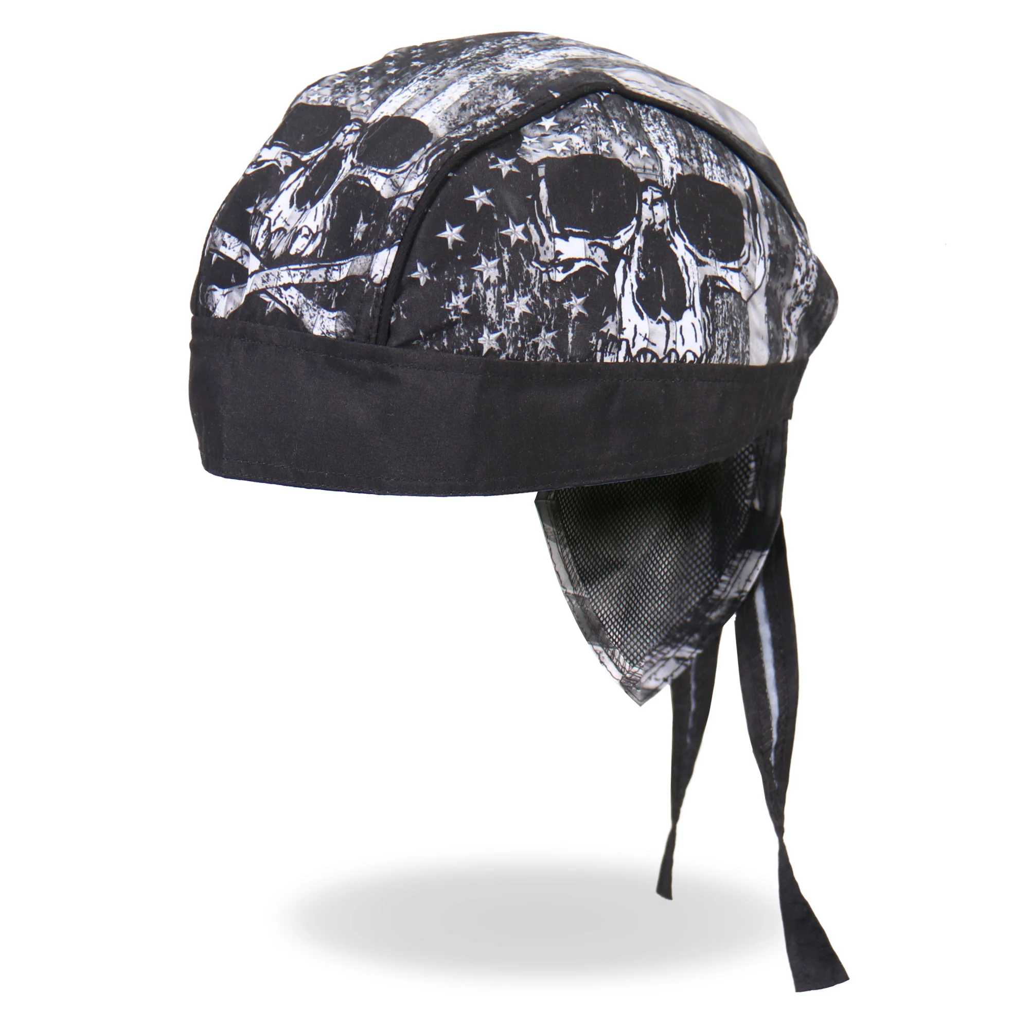 Smart Hot Leathers HWH1090 Skull Flag Headwrap High-End
