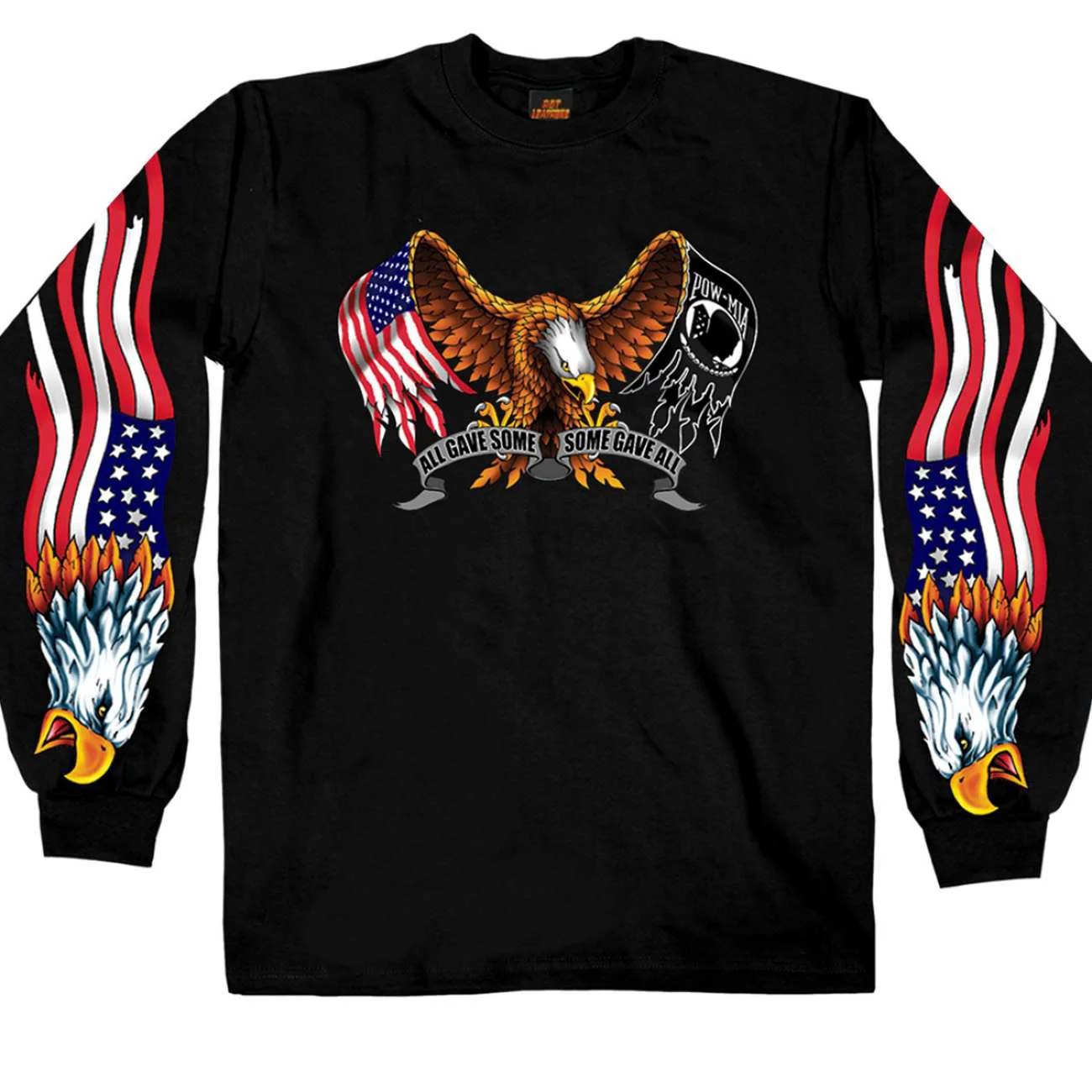 Long-Lasting Hot Leathers GMS2024 Men s Some Gave All Long Sleeve Black Shirt Unique