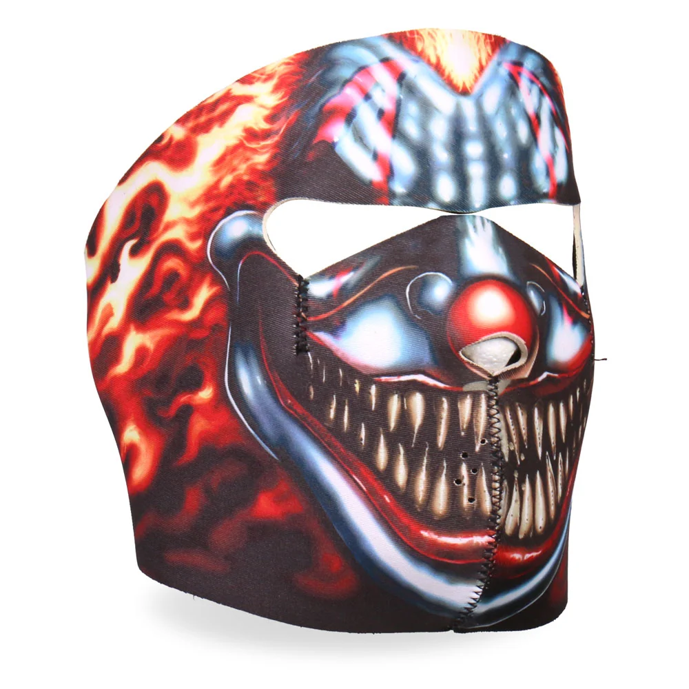 Certified Hot Leathers FMA1023 Smoking Clown Neoprene Face Mask Breathable
