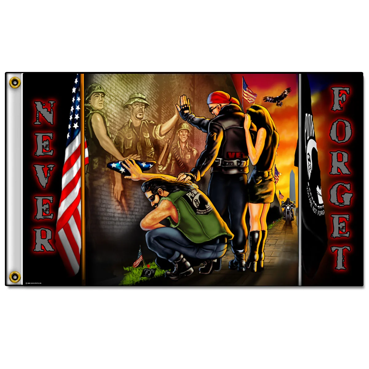 Efficient Hot Leathers FGA1008 Vietnam Wall Flag Official