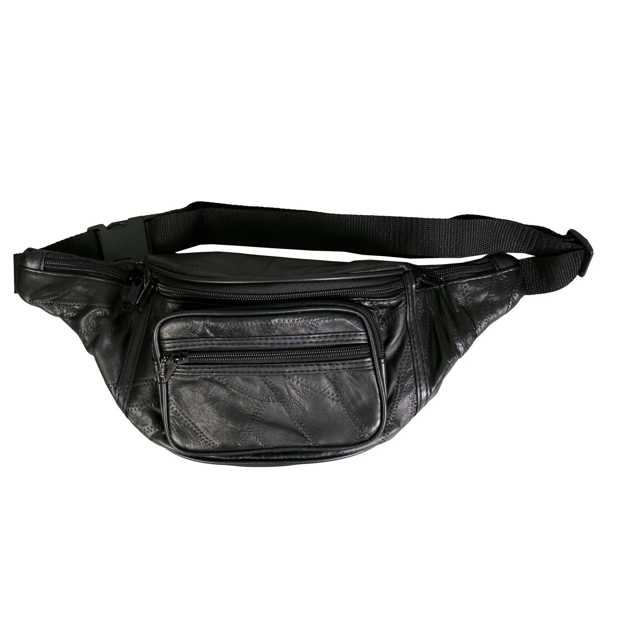 Fine Hot Leathers BGA1008 Patchwork Leather Belly Bag Excellent