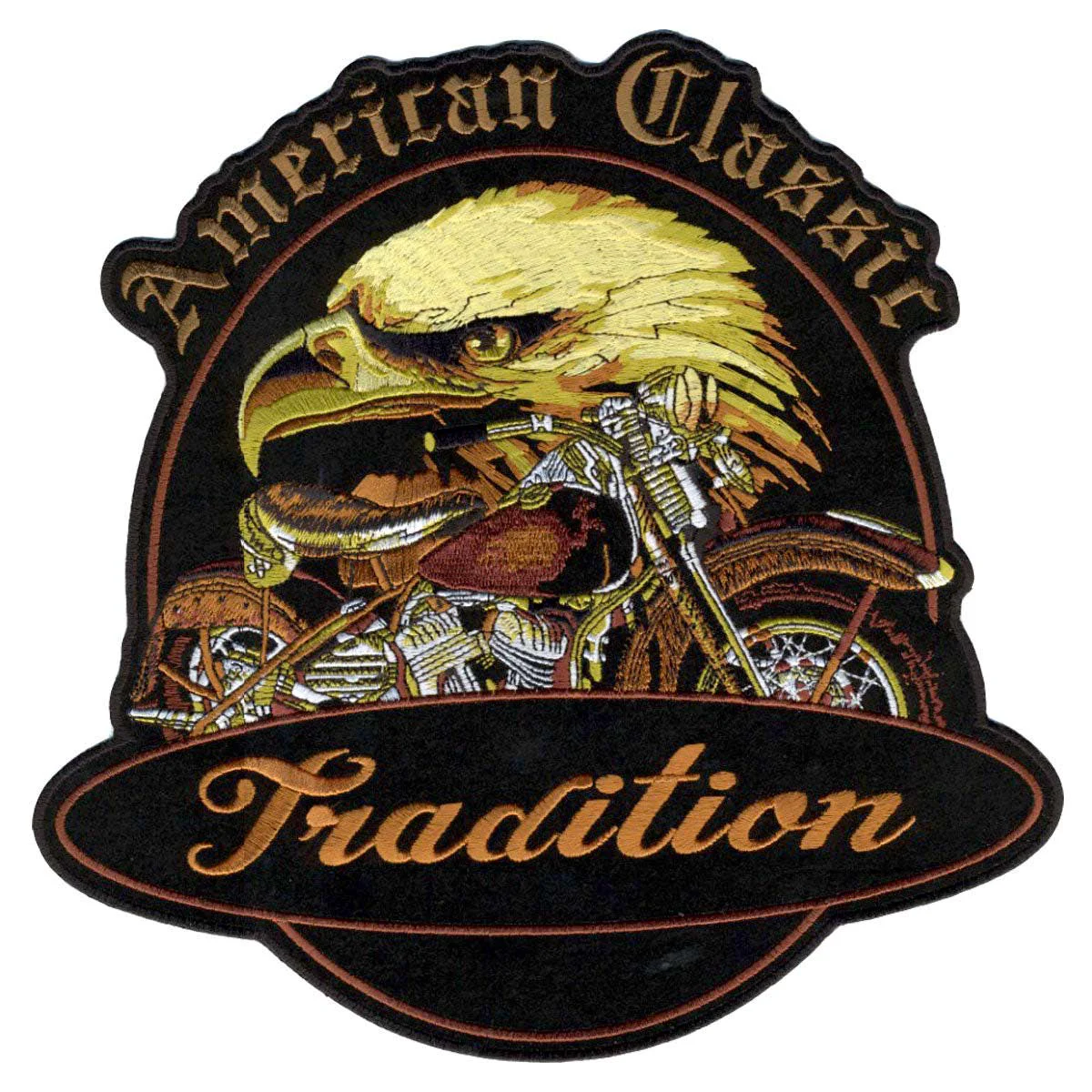 Sophisticated Hot Leathers Eagle Head Patch PPA5993 Secure