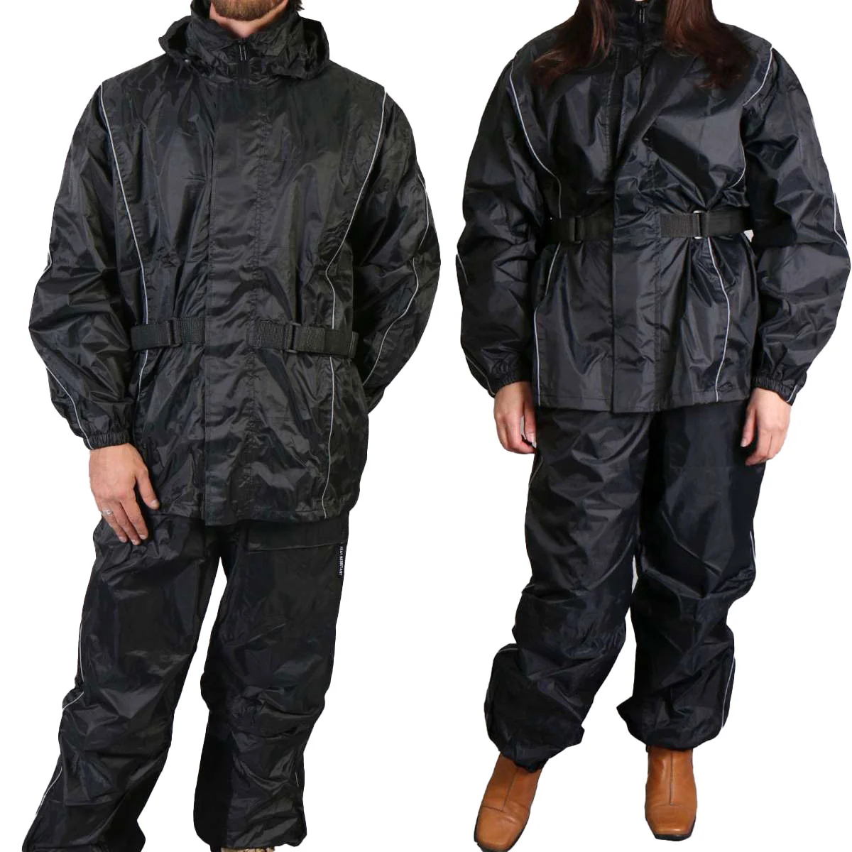 Durable Hot Leathers Nylon Rain Suit w Tote Men and Women RGM1002 Advanced