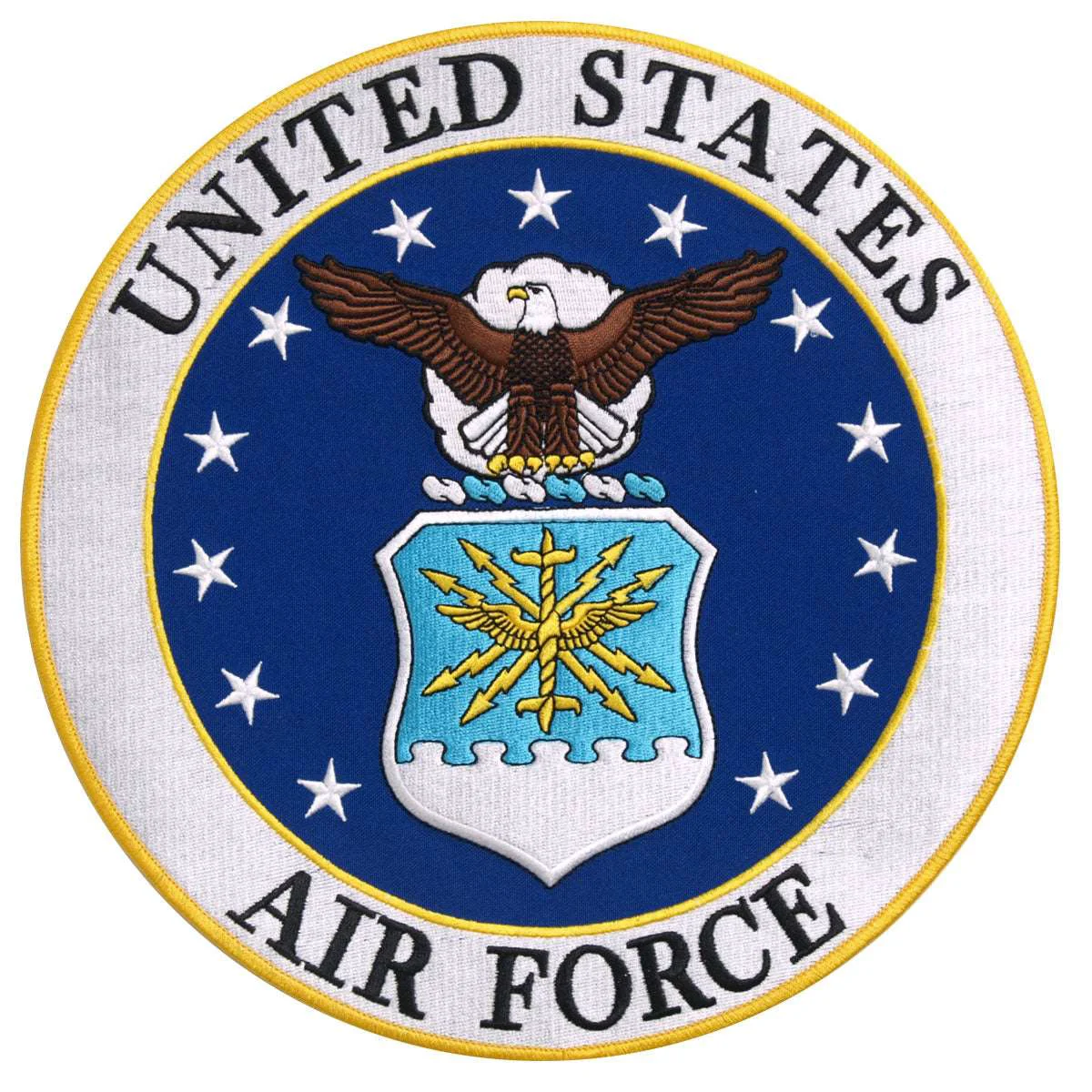 Outstanding Hot Leathers 3 x 3 United States Air Force Logo Military Patch PPE1180 Relaxed