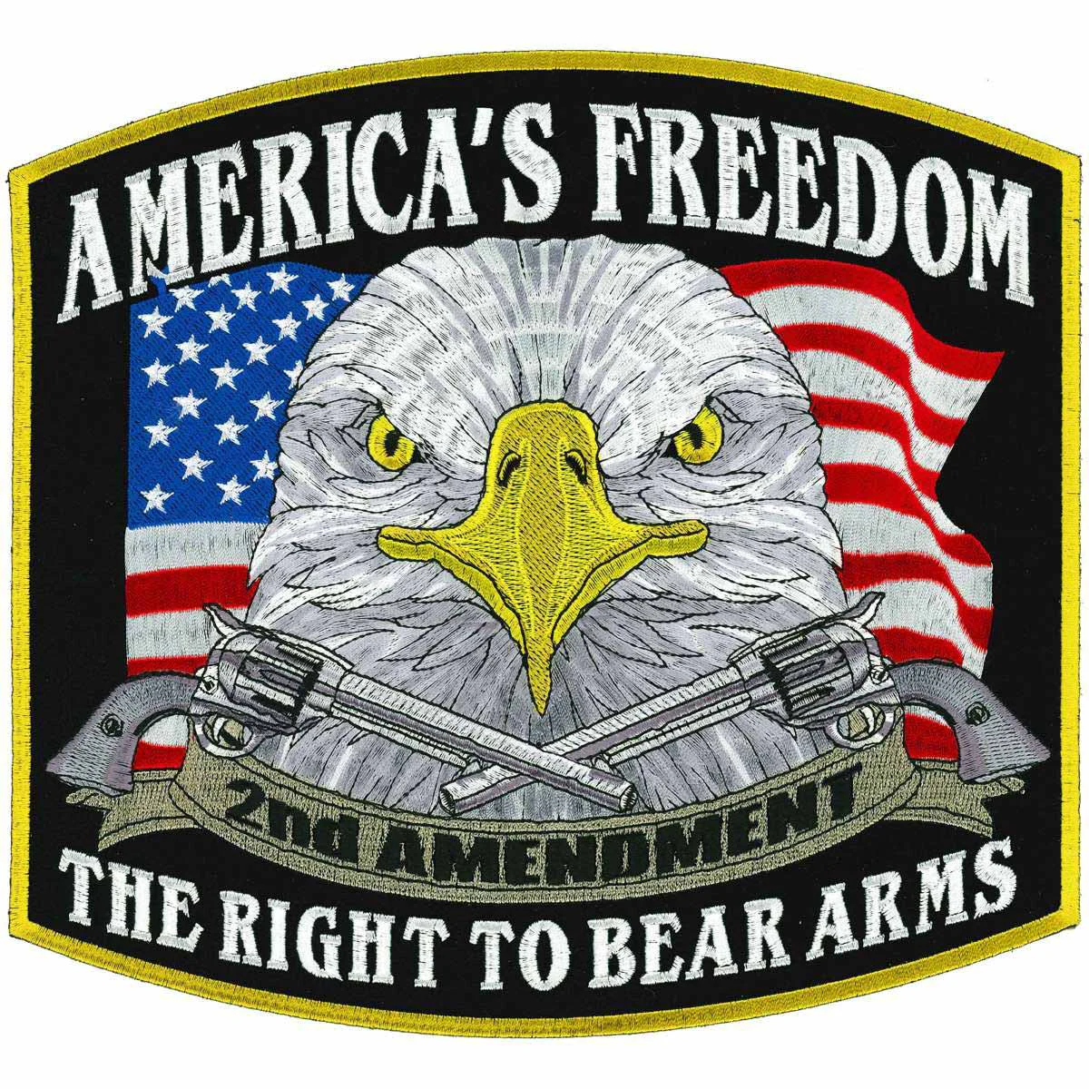 Carefully Designed Hot Leathers America’s dom Second Amendment 10 x 9 Patch PPA3387 Trendy