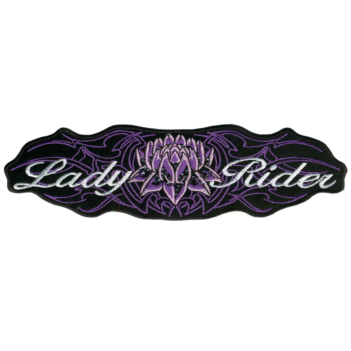 Specialty Hot Leathers Lady Rider Lotus 8 x 2 Patch PPA2045 Breathable