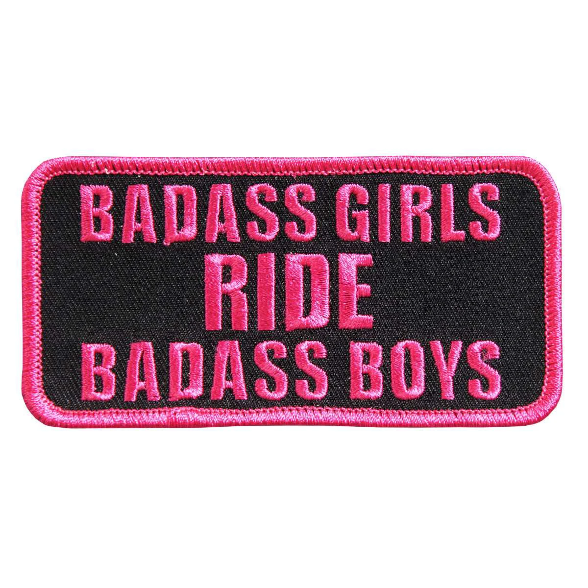 Original Hot Leathers Badass Girls Ride Embroidered 4 4 x 2 Patch PPL9399 Genuine