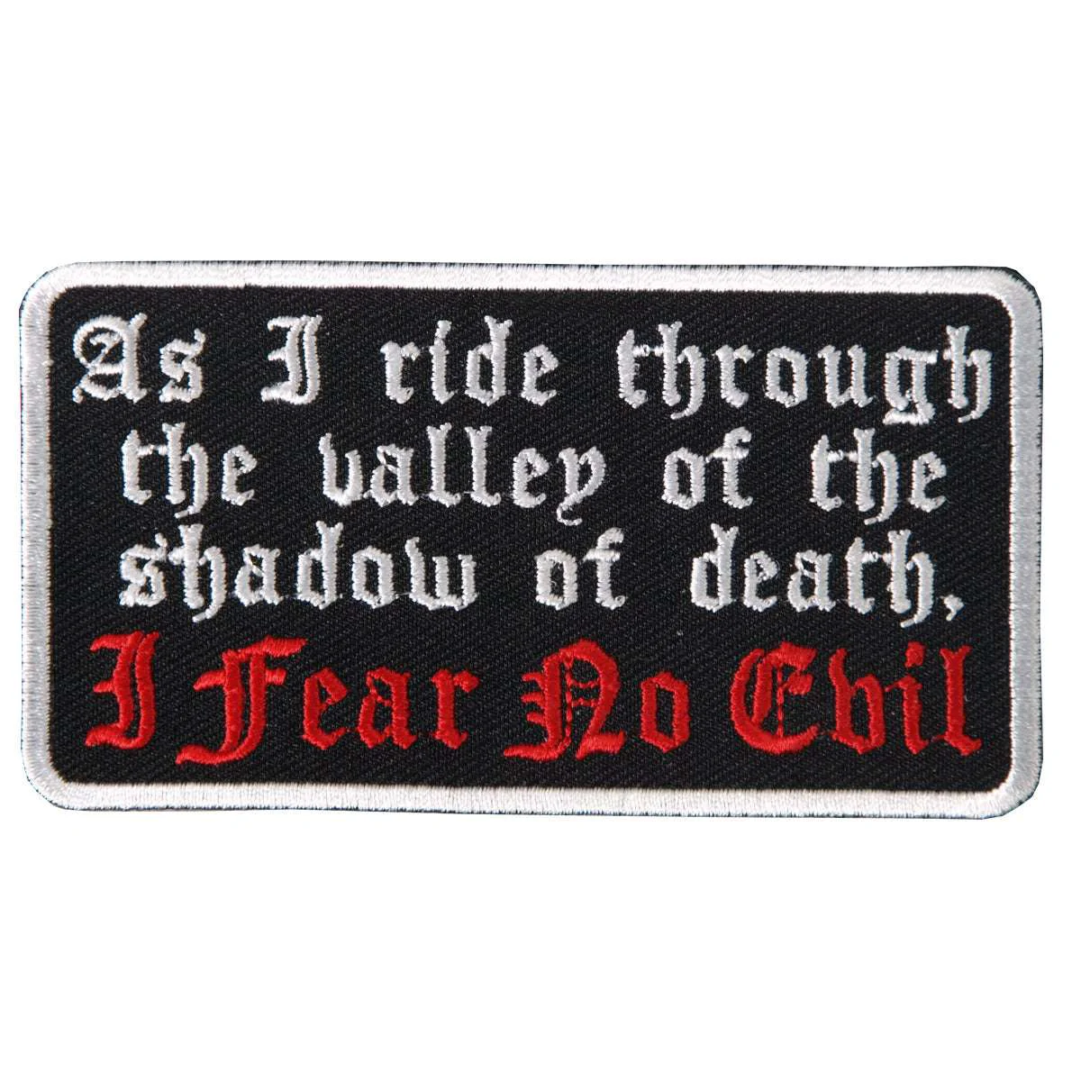 Responsible Hot Leathers Fear No Evil 4 x 2 Patch PPL9313 Authentic