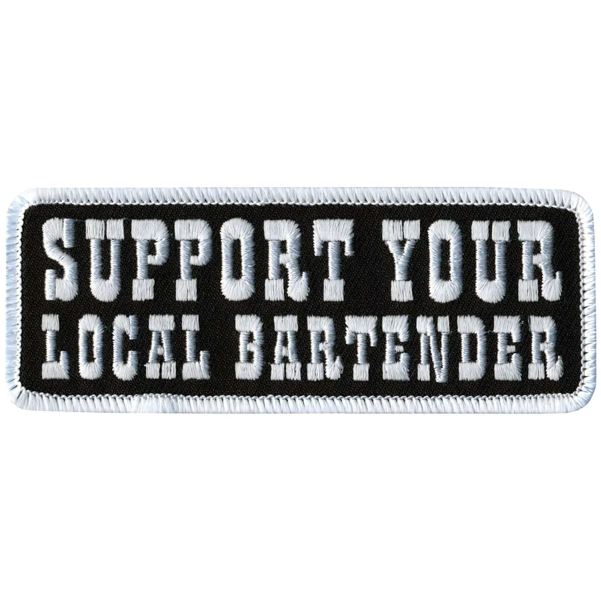 Certified Hot Leathers Support Local Bar Tender Patch PPL9250 Official