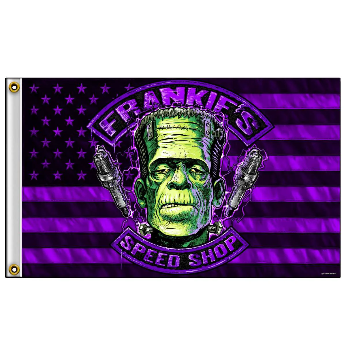 Exceptional Hot Leathers FGA1080 Frankie’s Speed Shop Flag Certified