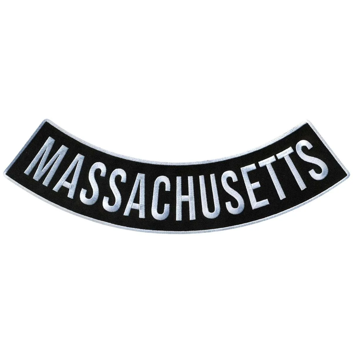 Contemporary Hot Leathers Massachusetts 12 X 3 Bottom Rocker Patch PPM5041 Selected