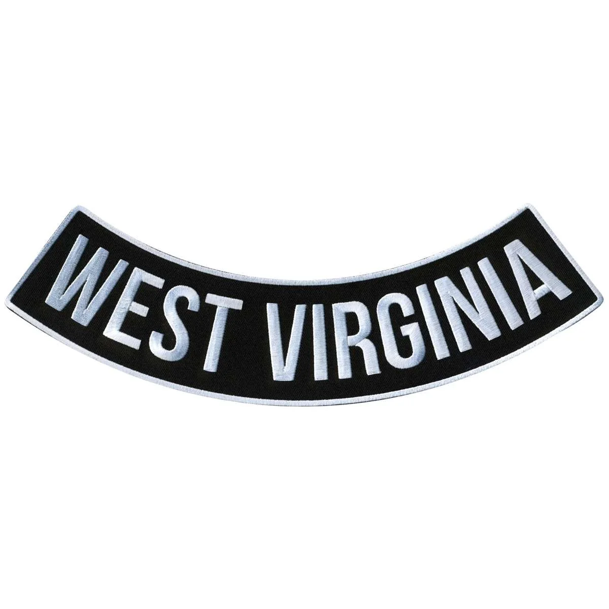 Prestigious Hot Leathers West Virginia 12 X 3 Bottom Rocker Patch PPM5095 Fine