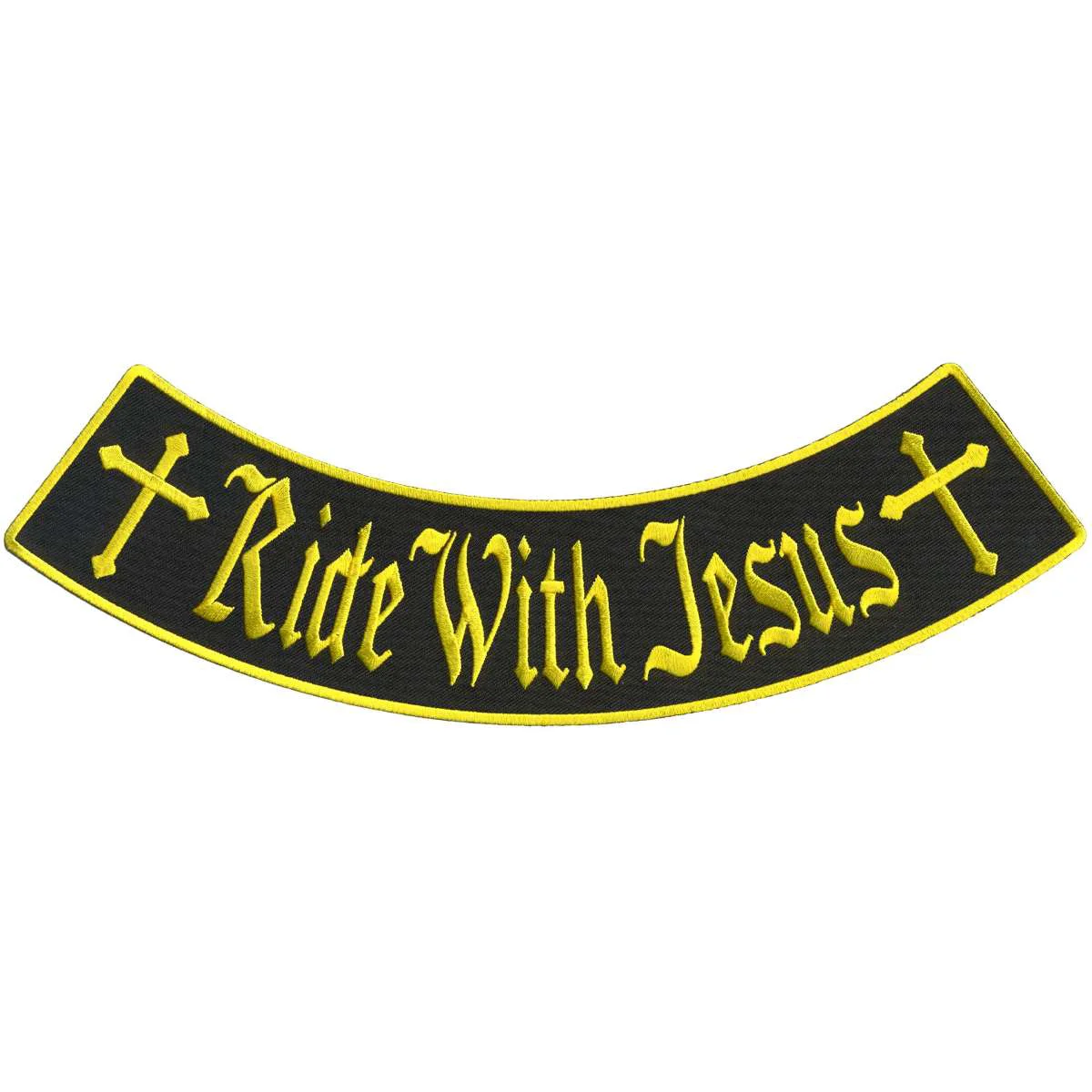 Unique Hot Leathers Ride With Jesus 12 X 3 Bottom Rocker Patch PPM5205 Sustainable