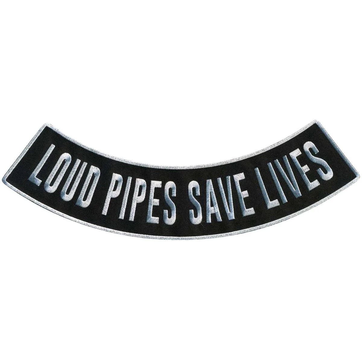Artisan Hot Leathers Loud Pipes 12 X 3 Bottom Rocker Patch PPM5199 Consistent