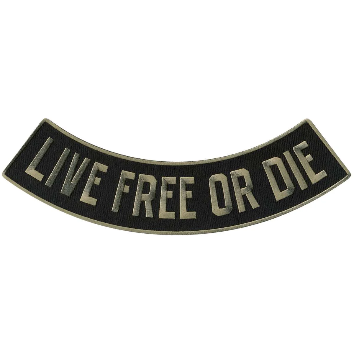 Environmentally Friendly Hot Leathers Live Or Die 12 X 3 Bottom Rocker Patch PPM5139 Healthy