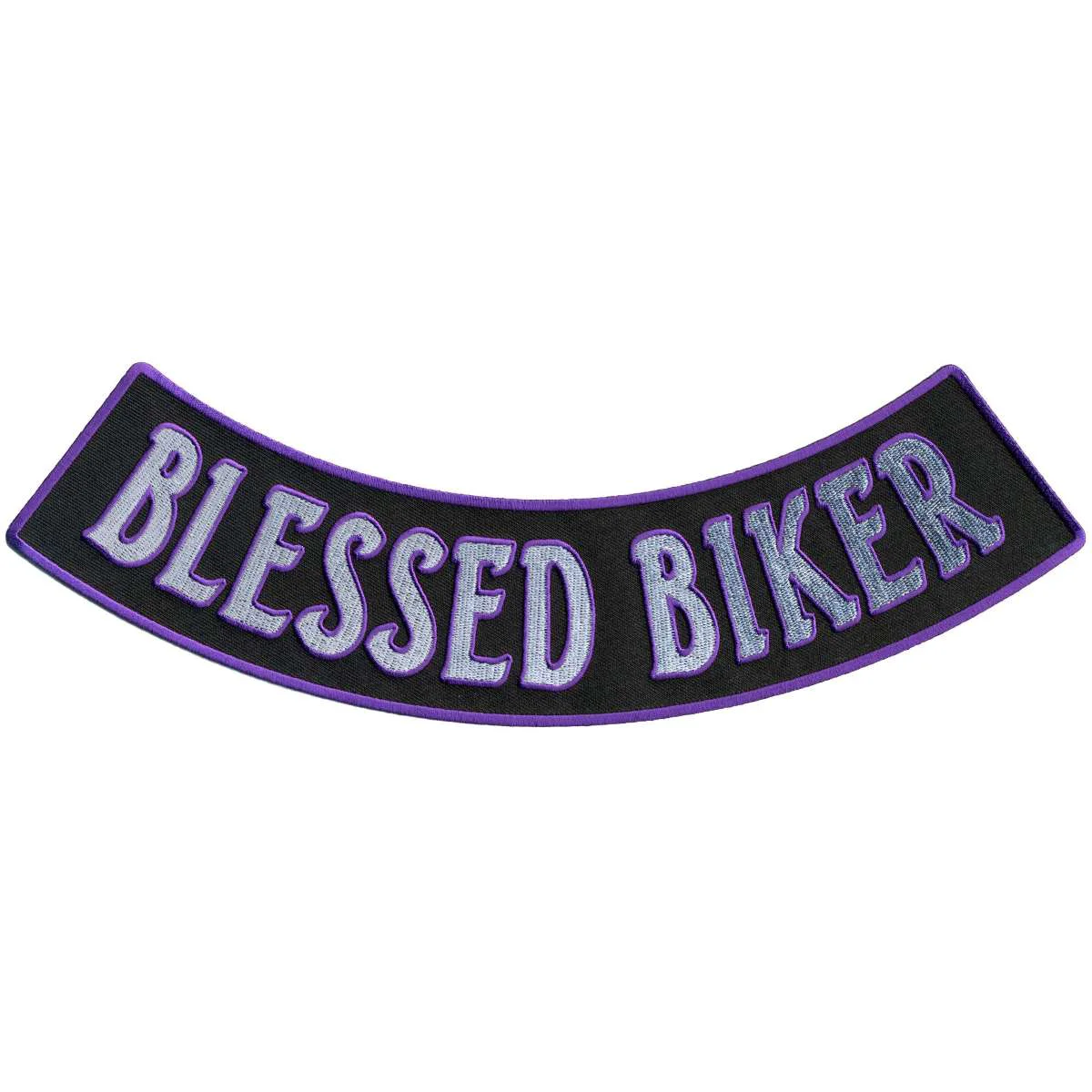 World-Class Hot Leathers Blessed Biker 12 X 3 Bottom Rocker Patch PPM5113 Secure