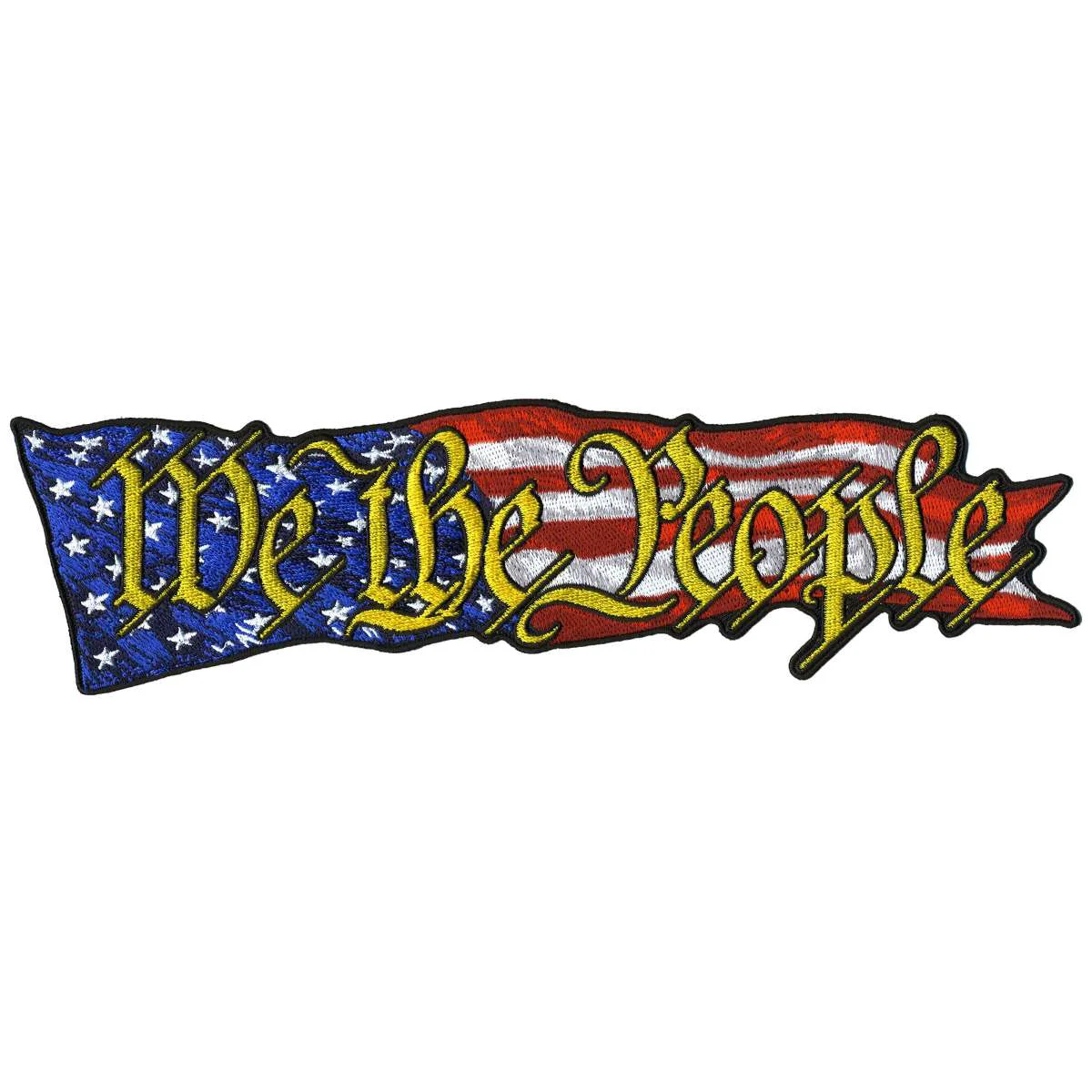Outstanding Hot Leathers We The People Flag 10 Patch PPQ1899 Expertly Made