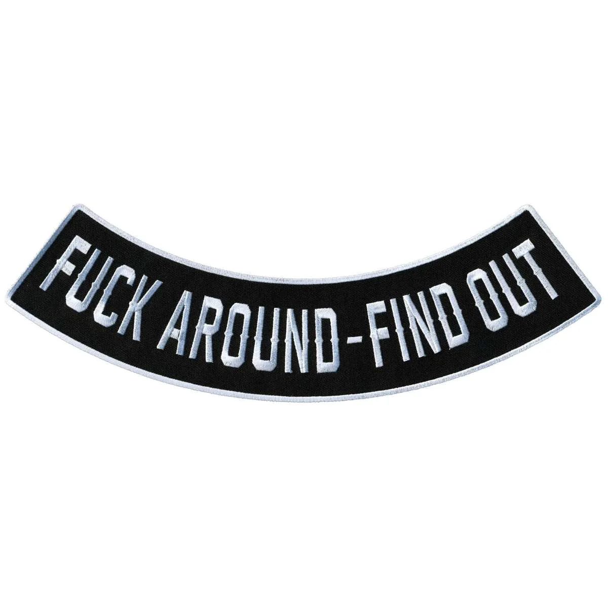 Proven Hot Leathers F Around Find Out 12 X 3 Bottom Rocker Patch PPM5167 Comfortable