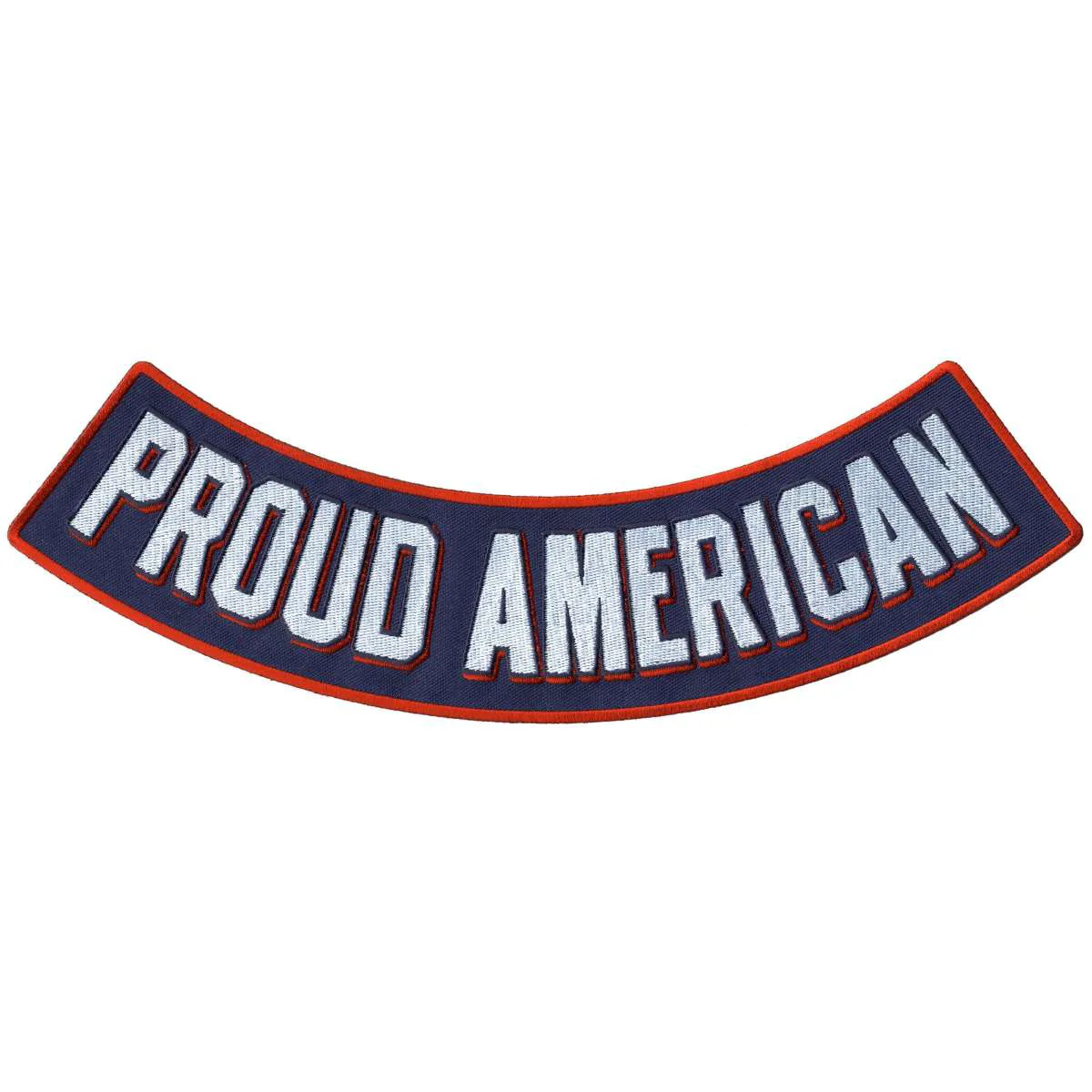 Crafted Hot Leathers Proud American 12 x 3 Bottom Rocker Patch PPM5179 Traditional