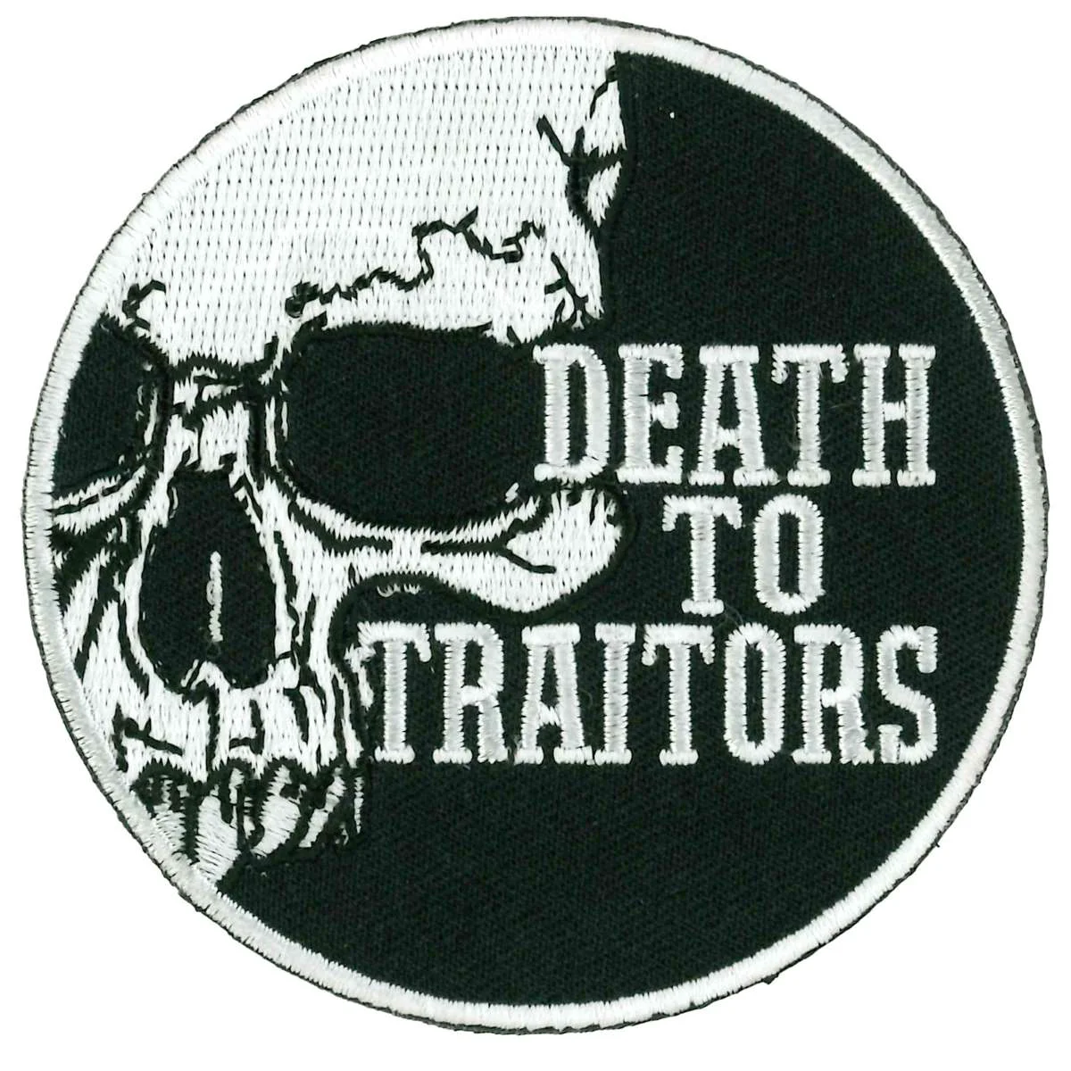 Fast Hot Leathers Death To Traitors Patch PPL9948 Premium Material