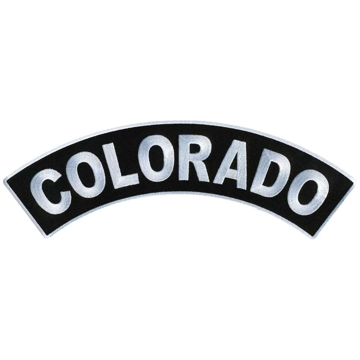 Premium Material Hot Leathers Colorado 12 X 3 Top Rocker Patch PPM4011 High-Quality