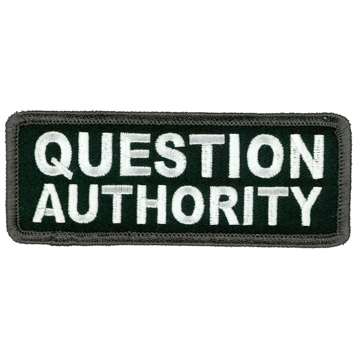 Relaxed Hot Leathers Question Authority Patch PPL9969 World-Class