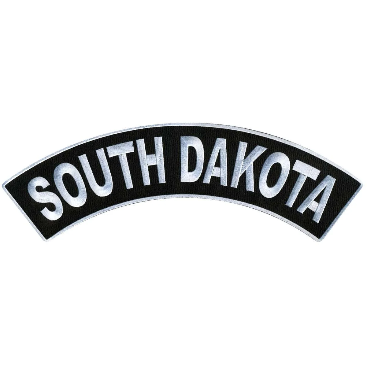 Traditional Hot Leathers South Dakota 12 X 3 Top Rocker Patch PPM4081 Optimized