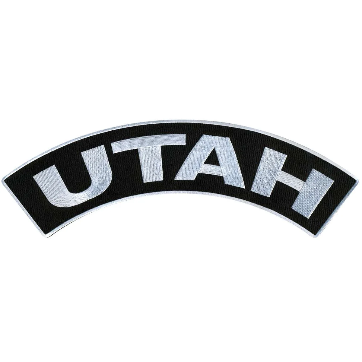 Authentic Hot Leathers Utah 12 X 3 Top Rocker Patch PPM4087 Innovative