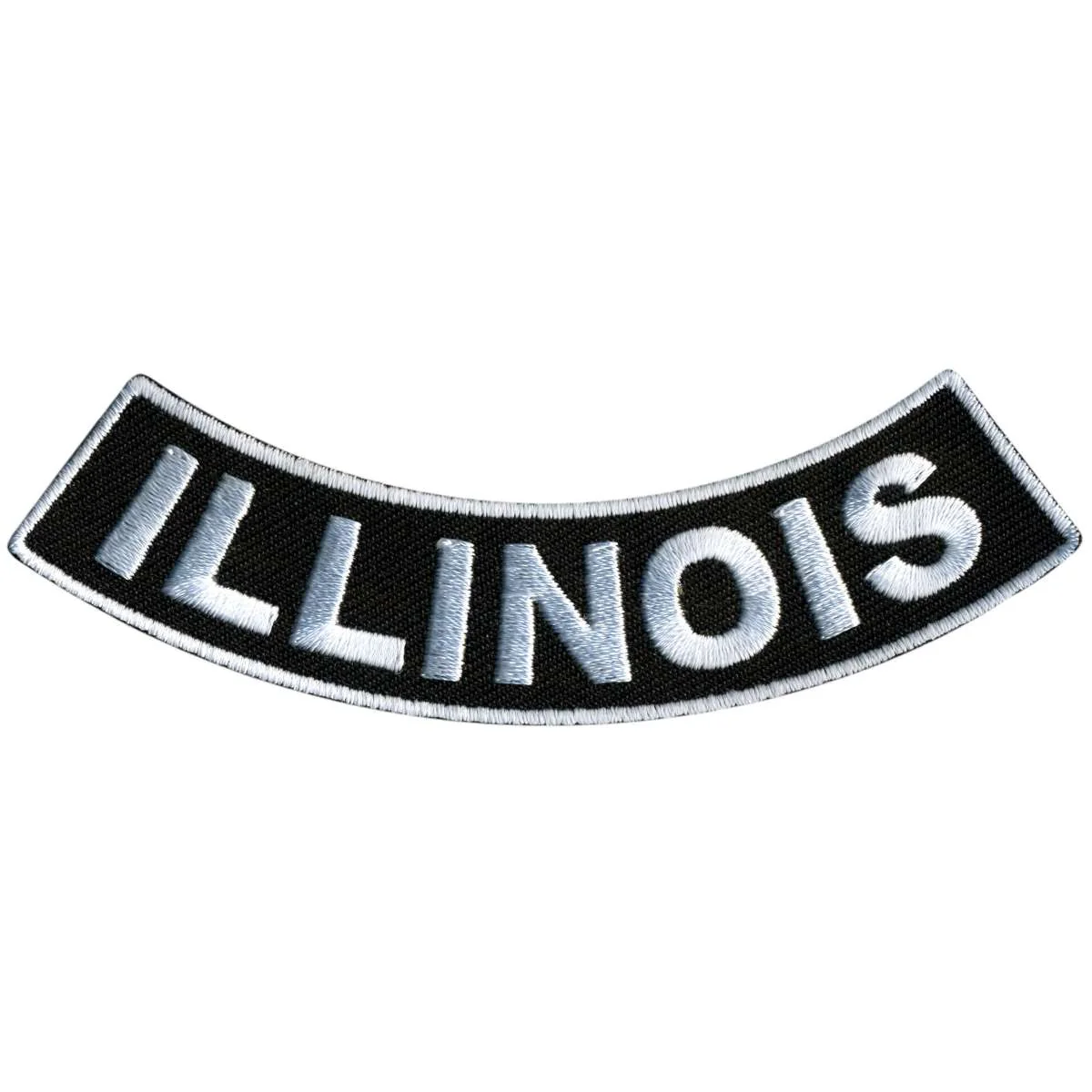 Prestigious Hot Leathers Illinois 4 X 1 Bottom Rocker Patch PPM5026 Original Design