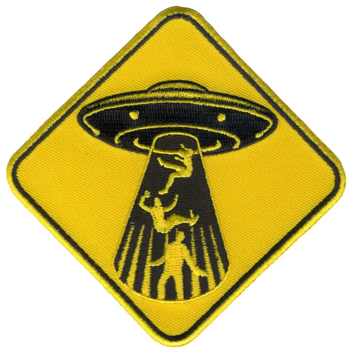 Premium Material Hot Leathers Beware of Abduction Patch PPL9909 First-Class