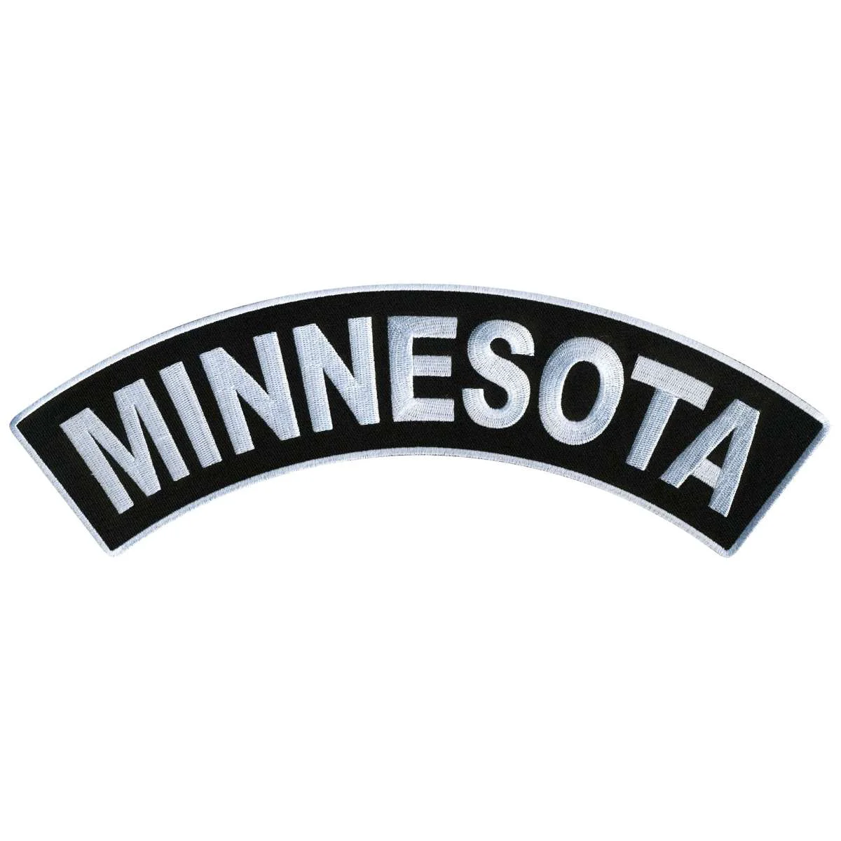 Detailed Hot Leathers Minnesota 12 X 3 Top Rocker Patch PPM4045 Authentic