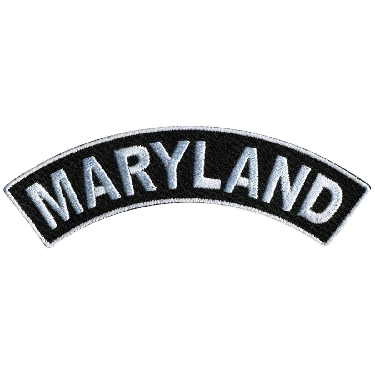 Quality Hot Leathers Maryland 4 X 1 Top Rocker Patch PPM4040 Breathable