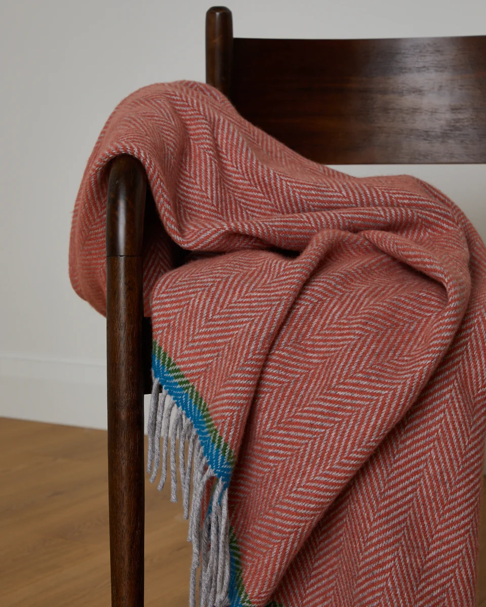 Genuine Foxford Shannon Cashmere and Lambswool Throw Fine