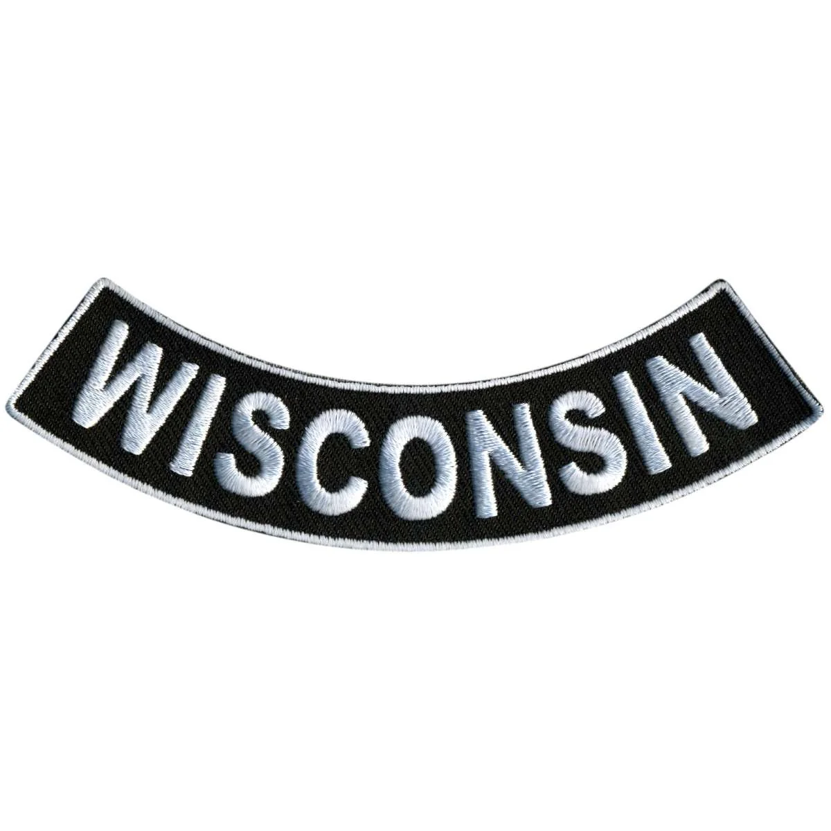 First-Class Hot Leathers Wisconsin 4 X 1 Bottom Rocker Patch PPM5098 Official