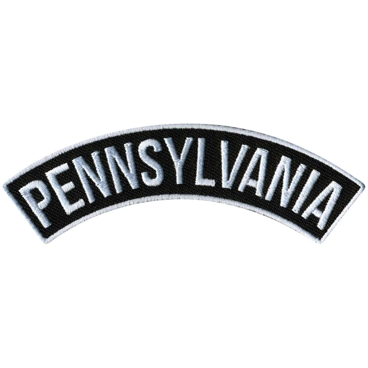 First-Class Hot Leathers Pennsylvania 4 X 1 Top Rocker Patch PPM4076 Safe