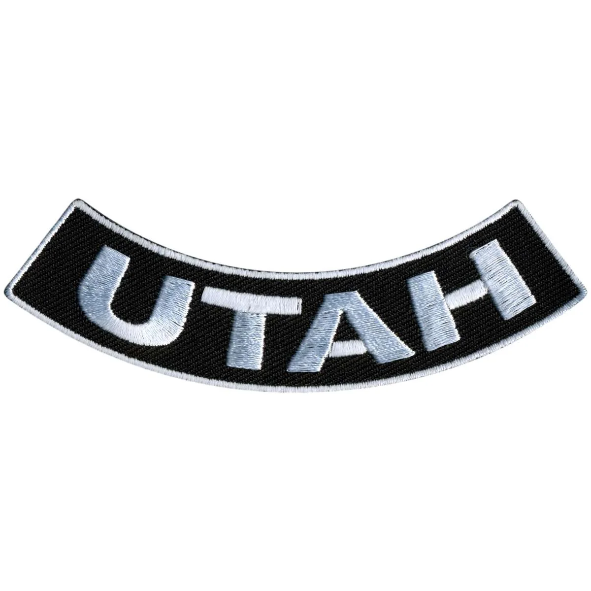 Elegant Hot Leathers Utah 4 X 1 Bottom Rocker Patch PPM5088 Detailed