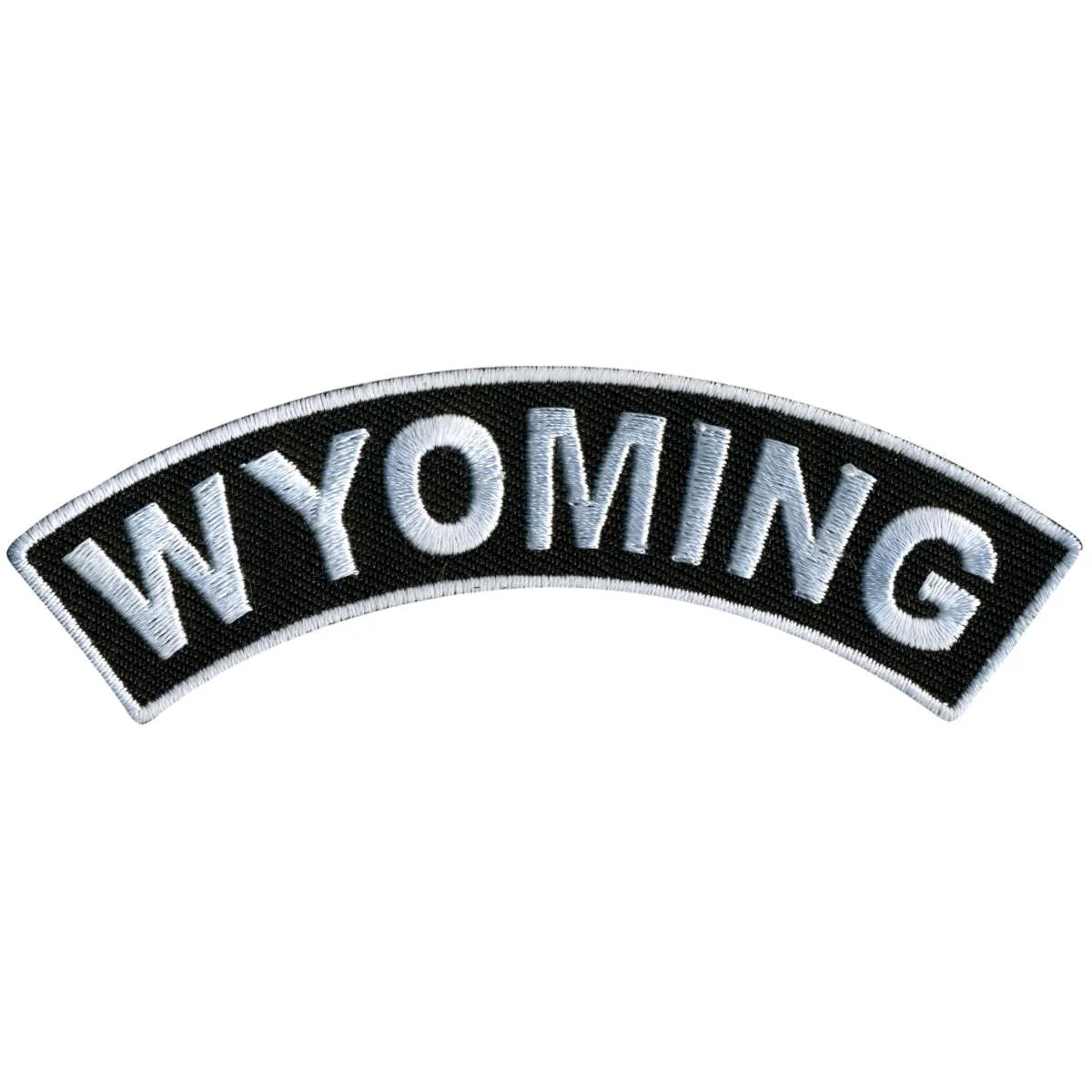 Minimalist Hot Leathers Wyoming 4 X 1 Top Rocker Patch PPM4100 Effective