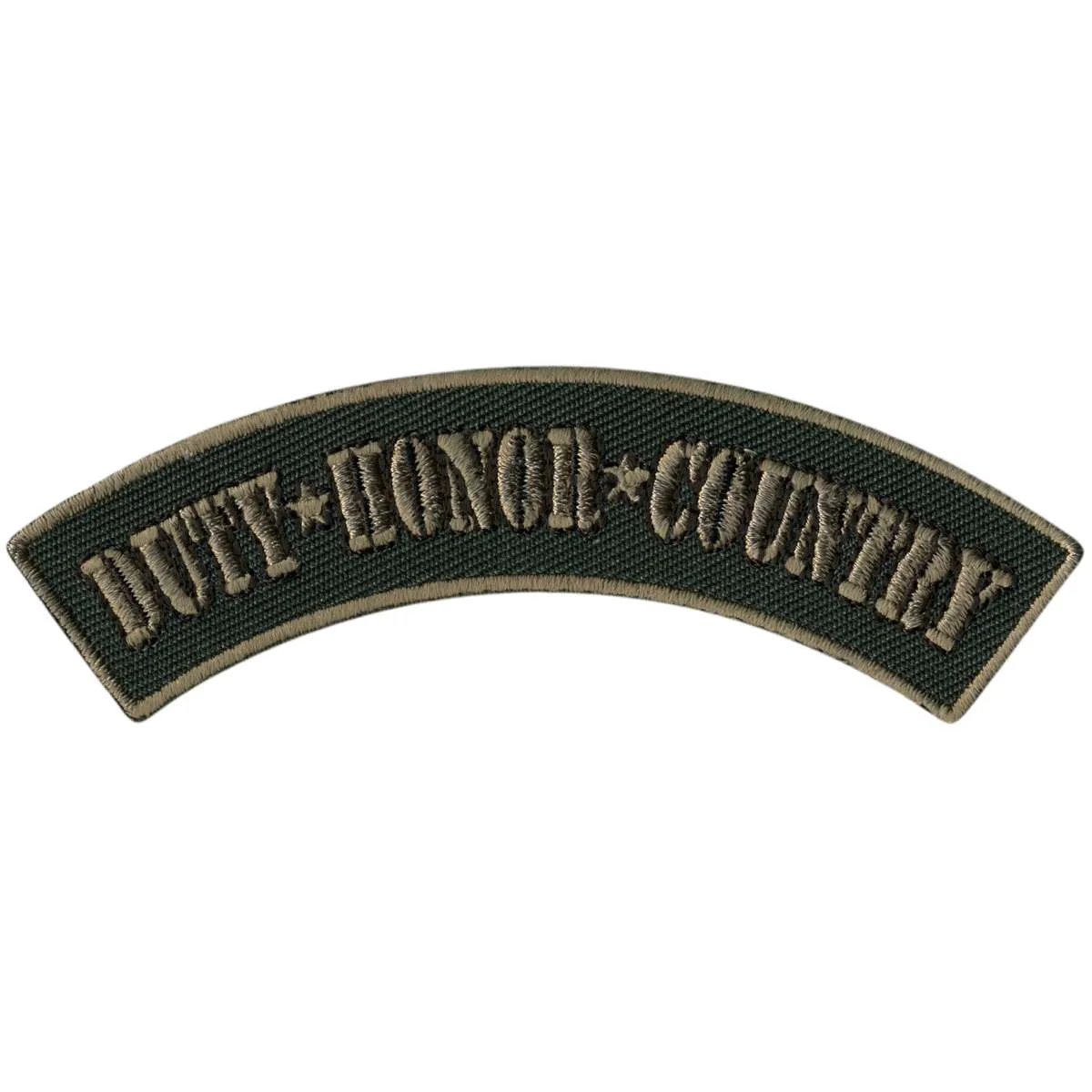 High-Grade Hot Leathers Duty Honor Country 4 X 1 Top Rocker Patch PPM4130 Luxury