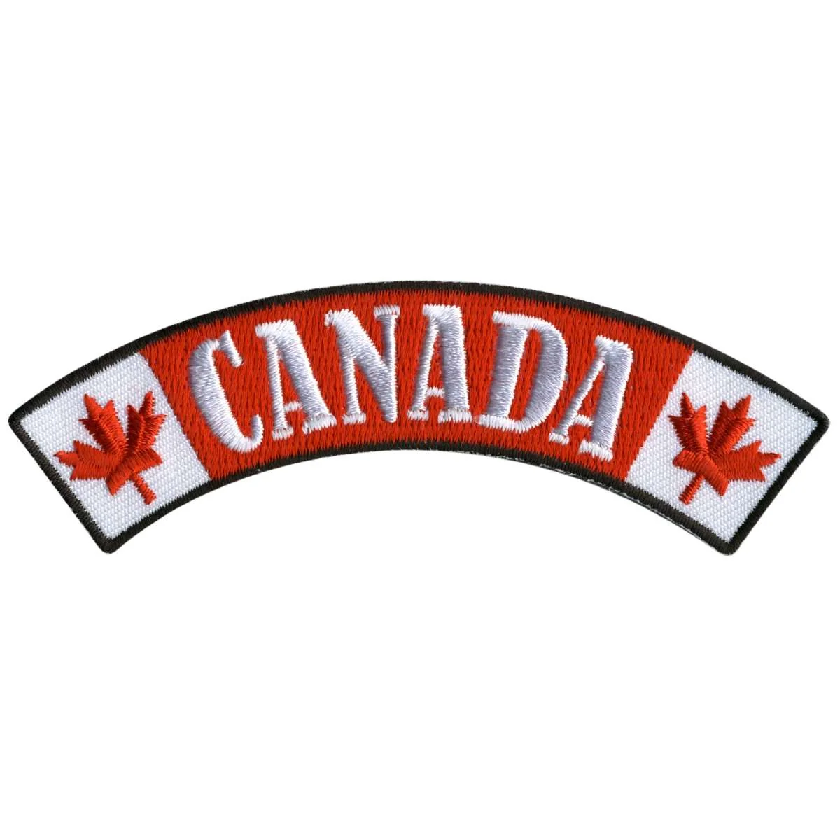 World-Class Hot Leathers Canada 4 X 1 Top Rocker Patch PPM4122 Certified