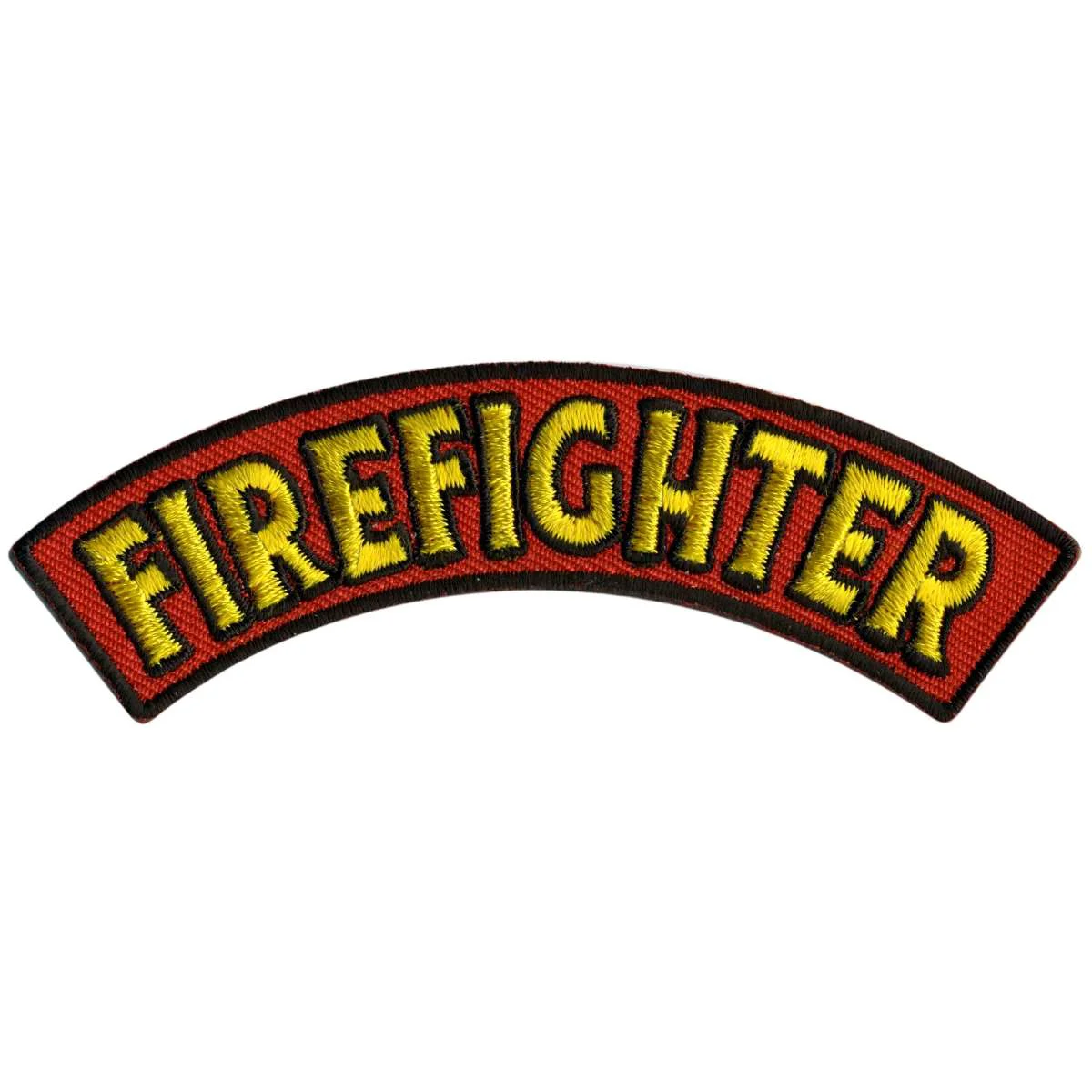Soft Hot Leathers Firefighter 4 X 1 Top Rocker Patch PPM4132 Reusable