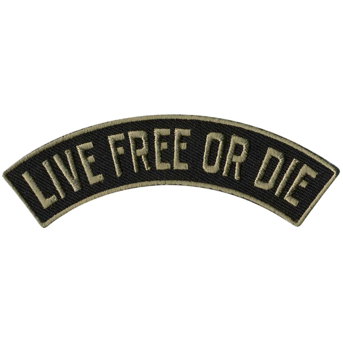Detailed Hot Leathers Live Or Die 4 X 1 Top Rocker Patch PPM4140 Proven