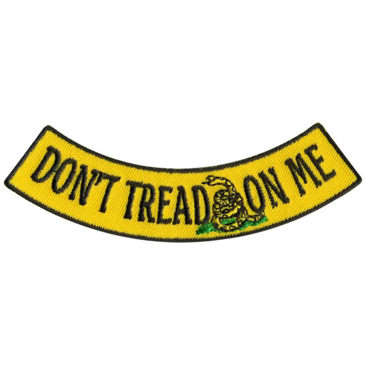 Lightweight Hot Leathers Don’t Tread On Me 4 X 1 Bottom Rocker Patch PPM5128 High-Grade