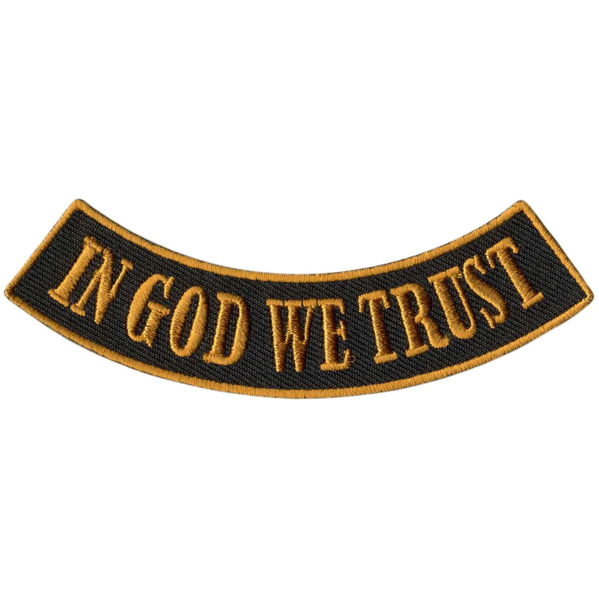 Fast Hot Leathers In God We Trust 4 X 1 Bottom Rocker Patch PPM5136 Soft