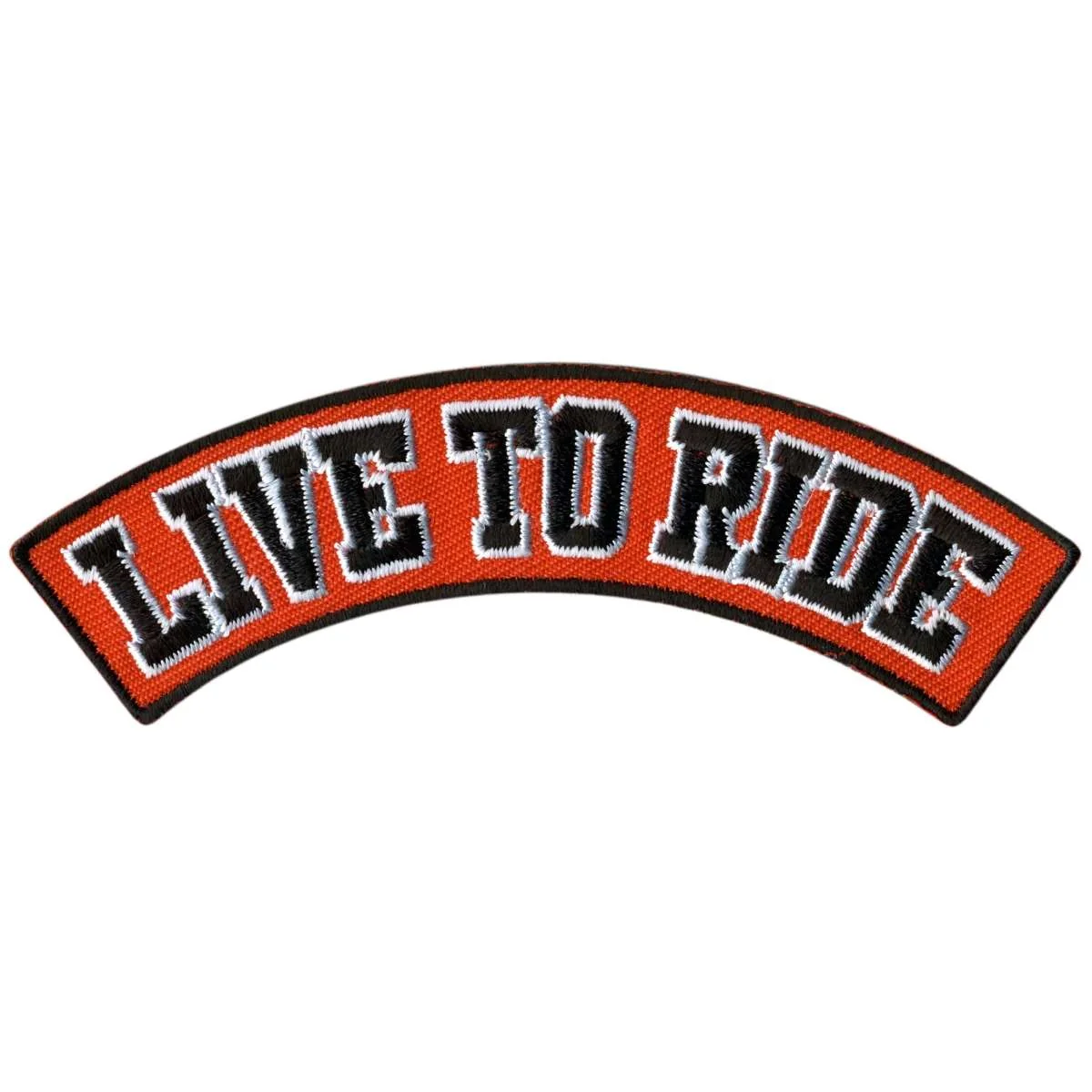 Original Design Hot Leathers Live to Ride 4 X 1 Top Rocker Patch PPM4142 Genuine