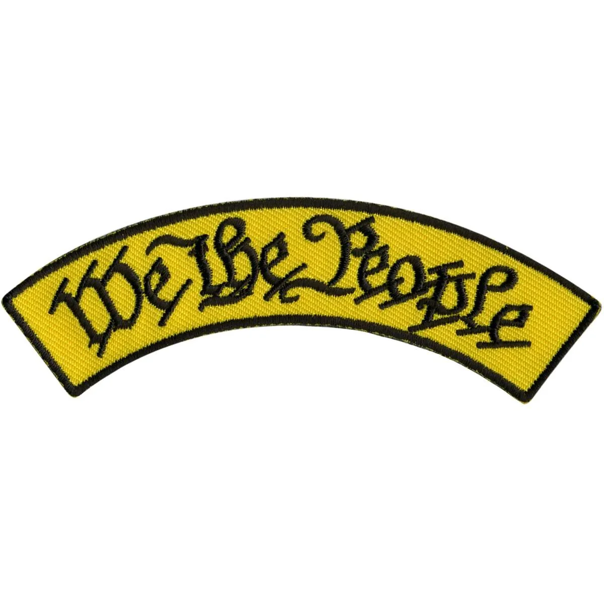 Traditional Hot Leathers We The People 4 X 1 Top Rocker Patch PPM4166 Versatile