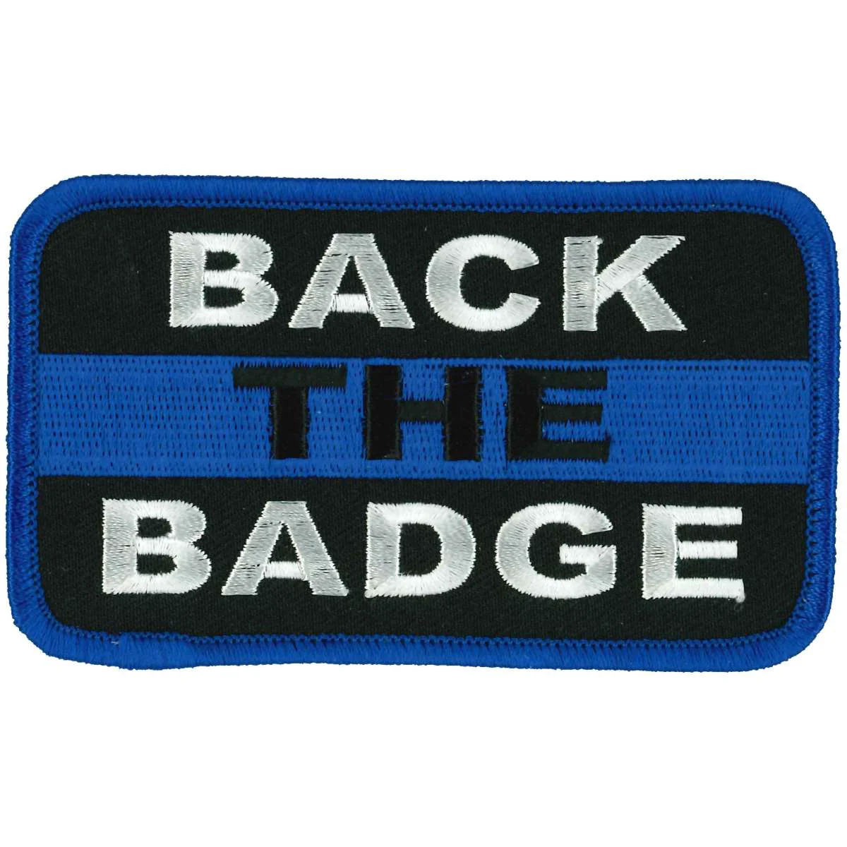 Functional Hot Leathers Back the Badge 4 X 3 Patch PPL9872 Optimized